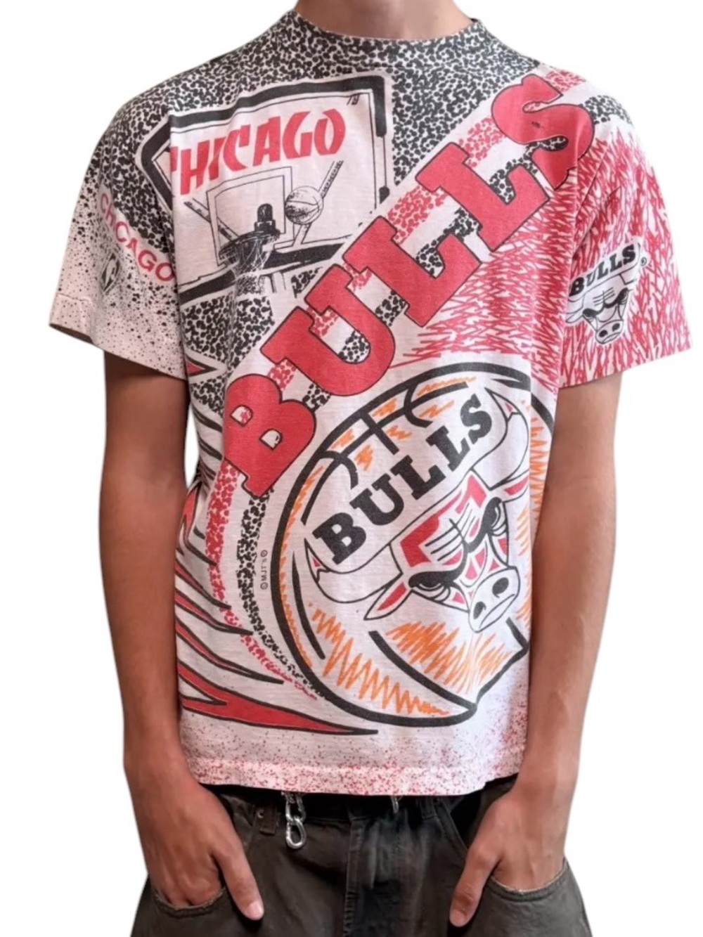 Magic Johnson Chicago Bulls Vintage Graphic Tee Magic Johnson XL RARE